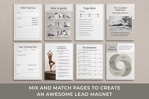 Yoga Lead Magnet Canva Templates