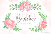 Spring Flowers Watercolor Clip Art, an Illustration by Hello Muse Design (Thumbnail 2 of 6)