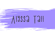 Alyssa Tall Handwriting, a Script Font by ElizabethJournals (Thumbnail 1 of 2)
