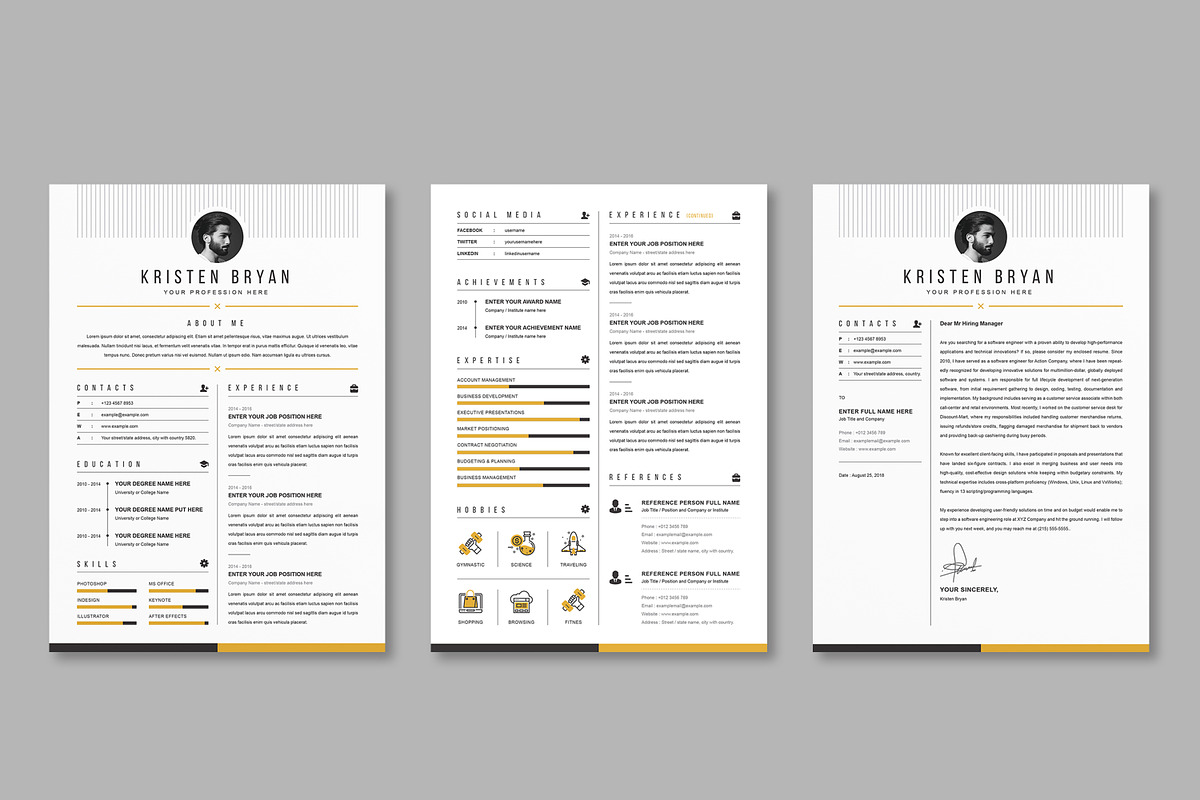 JOB WINNING RESUME - 50 TEMPLATES, a Resume Template by ResumeInventor (Photo 16 of 184)
