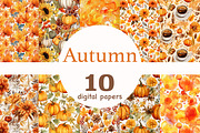Autumn Seamless Paper, a Pattern Graphic by GlamArtZhanna (Thumbnail 1 of 3)