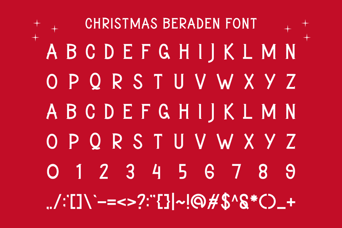 Christmas Beraden Font, a Serif Font by Iqsiart Studio (Photo 3 of 6)