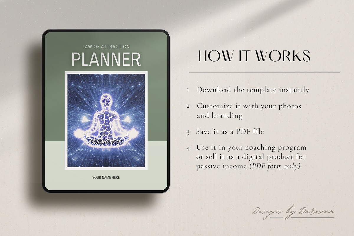 Law of Attraction Workbook | Canva, a Magazine Template by Designs by Darowan (Photo 7 of 9)