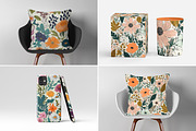 Summer Floral Seamless Patterns, a Pattern Graphic by Ninterints (Thumbnail 6 of 14)