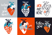 Anatomical hearts & quotes, a Texture Illustration by Librebird (Thumbnail 3 of 8)