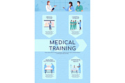 Training courses flat infographic, a Templates & Theme by IMG visuals characters (Thumbnail 2 of 3)