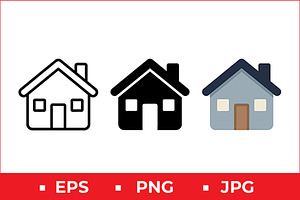 Stylized House Vector Icon Graphic, a Solid Icon by Artonix