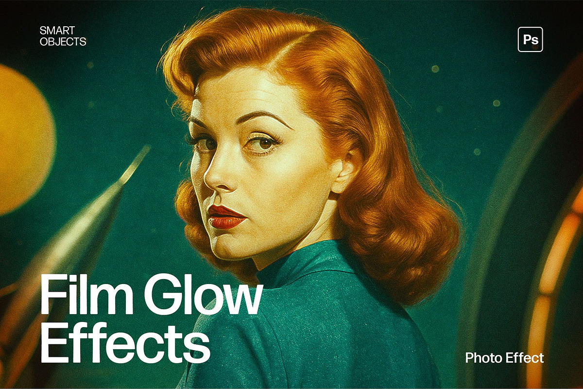 Vintage Film Glow Photo Effect, a Brushes & More by DesignerCandies (Photo 7 of 7)