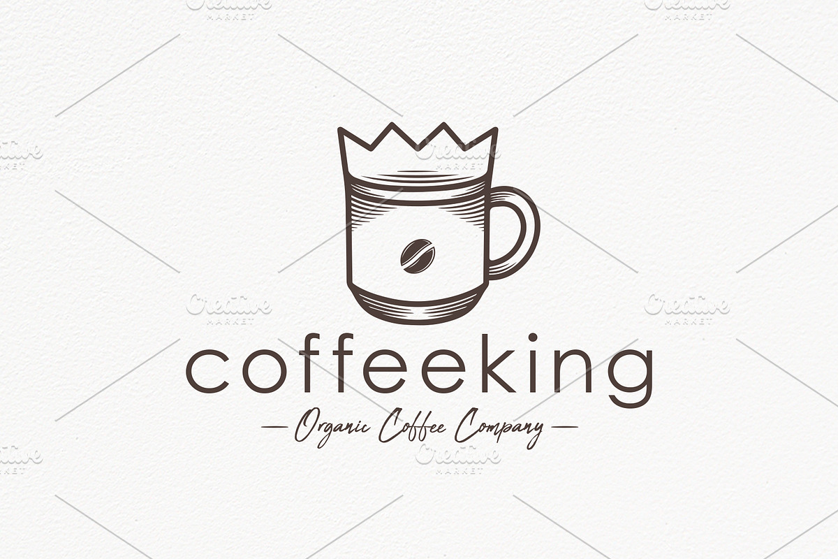 Coffee King Logo Template, a Branding & Logo Template by vectorwithin (Photo 3 of 3)