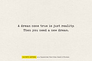 Olivetti Lettera - A Typewriter Font, a Serif Font by Komet & Flicker (Thumbnail 12 of 13)
