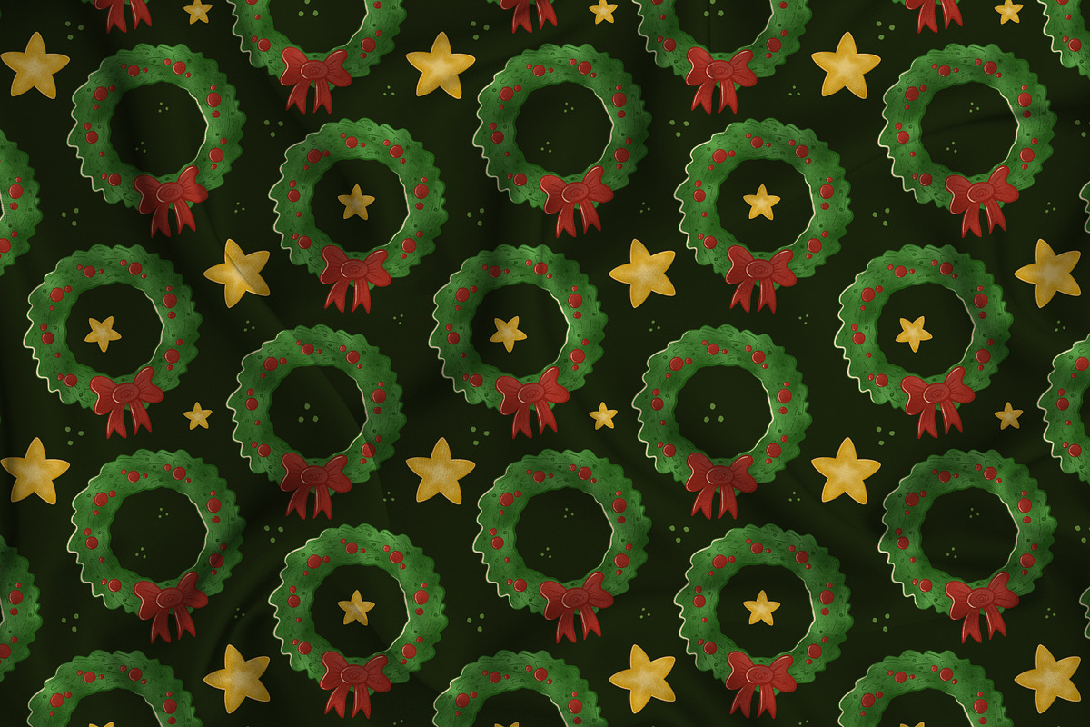 Xmas Ornaments Seamless Pattern, a Pattern Graphic by Kreeya Art Shop (Photo 5 of 8)