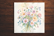 Watercolor Floral Bouquet Illustrat, an Illustration by Lesia.kabakova (Thumbnail 4 of 4)