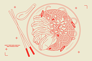 Thai Food Vector Illustrations, a Food Illustration by TheFoodAtlas (Thumbnail 2 of 19)