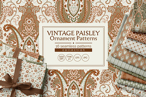 LUXURY VINTAGE PAISLEY SEAMLESS SET