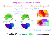 Watercolor spots & backdrops BUNDLE, a Texture Graphic by Astarta (Thumbnail 3 of 3)