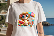Funny Cat Summer PNG Sublimation Cli, an Illustration by SVGArt (Thumbnail 3 of 8)