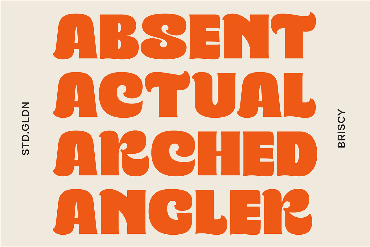 SG - BRISCY Display Font, a Font by Studio Gulden (Photo 3 of 12)