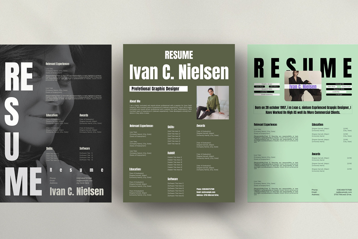 Niclsen | Resume Kit, a Resume Template by Studio Industry (Photo 2 of 10)