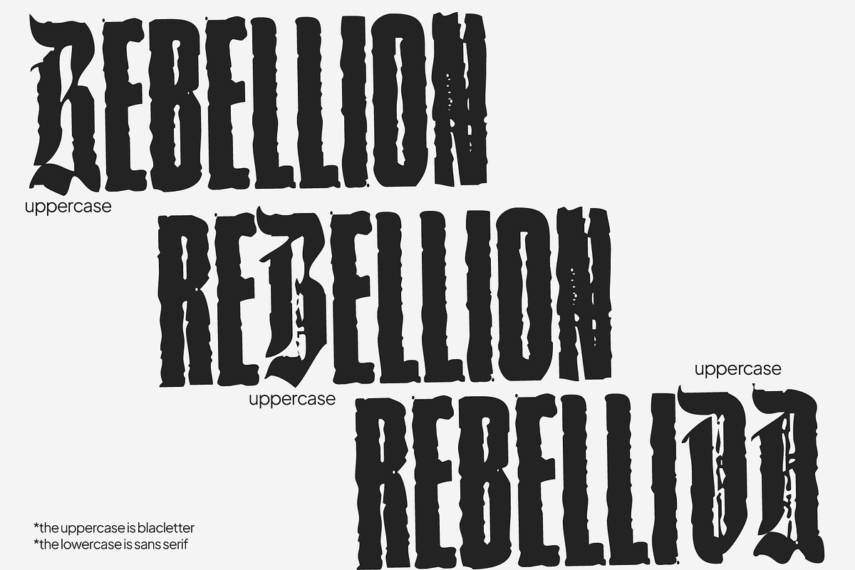 Duckvard | Blackletter Sans Display, a Blackletter Font by Jolicia Type (Photo 5 of 13)