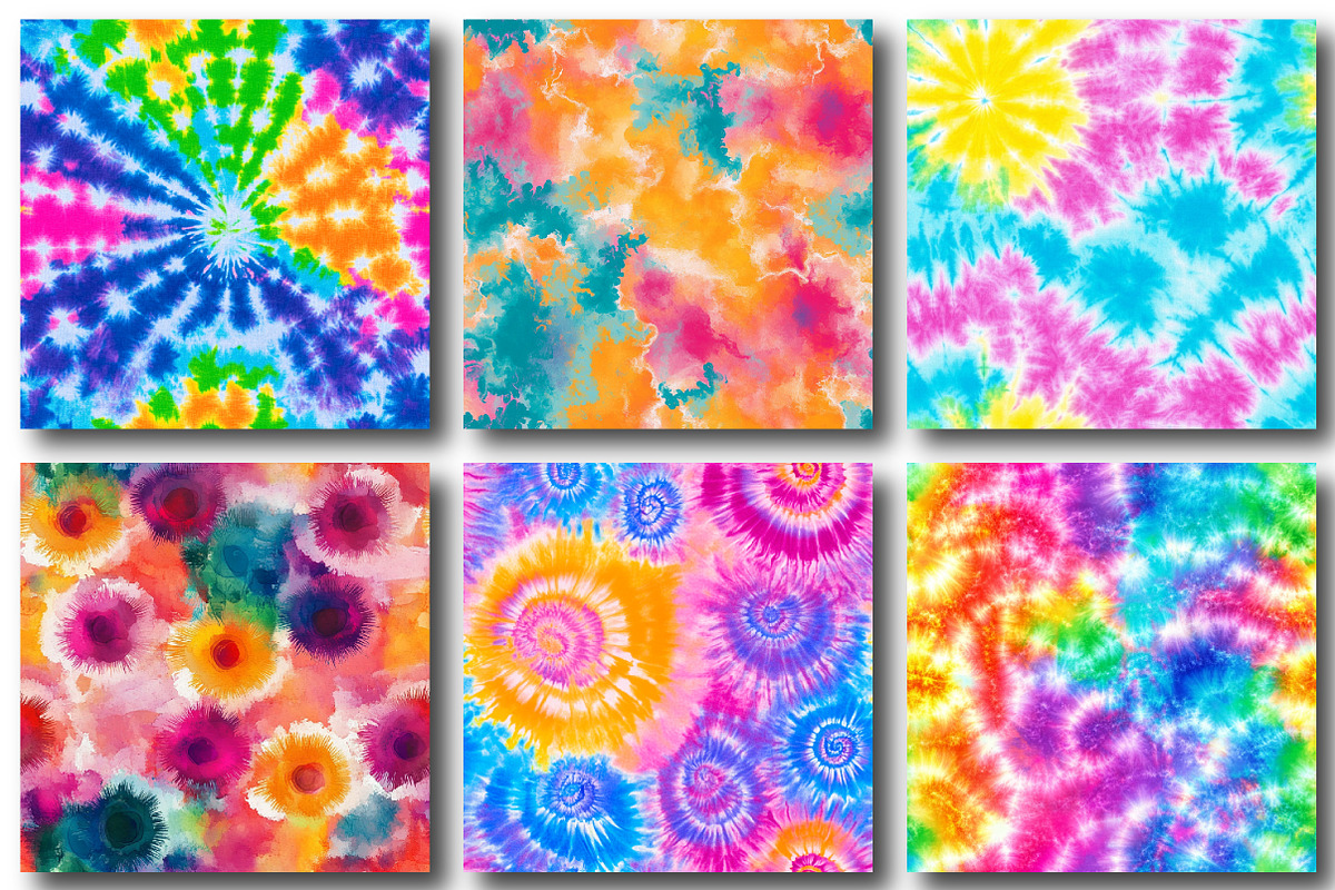 Colorful Tie Dye Seamless Patterns, a Pattern Graphic by designcity5 (Photo 5 of 5)