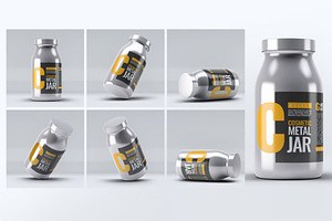 Metal Cosmetic Bottle Mock-Up, a Product Mockup by Hubzway