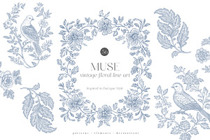 Muse - A vintage floral collection