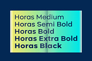Horas Geometric Sans Serif, a Sans Serif Font by Yukita Creative (Thumbnail 2 of 11)