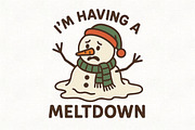 I'm Having a Meltdown, Christmas PNG, an Illustration by CraftArtStudio (Thumbnail 1 of 4)