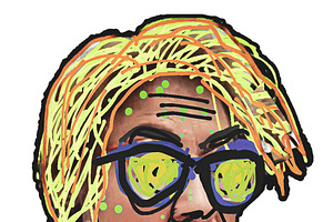 Mature woman head cartoon stlye isolated illustration, a Person Illustration by DanFLCreativo