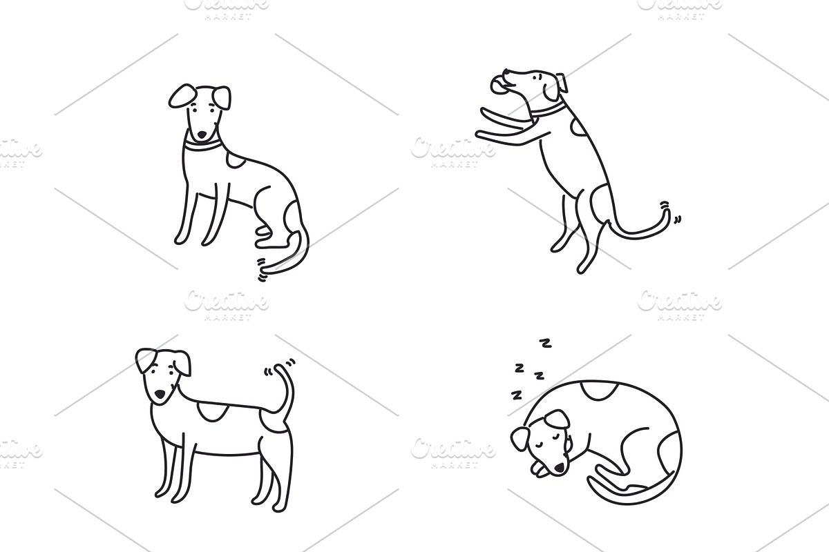 Cute doodle dogs (big collection), an Animal Illustration by Liz Pengilley Studio (Photo 14 of 23)