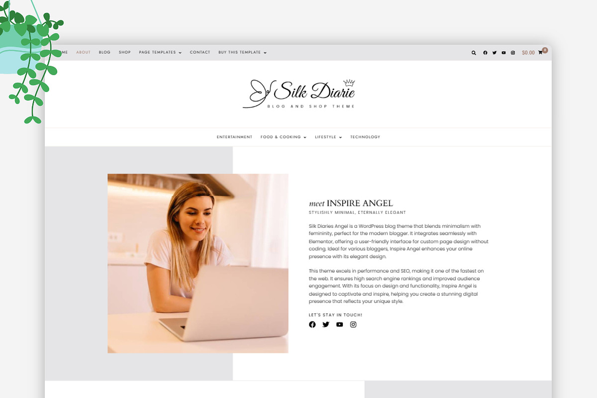 Silk Diaries - Responsive WordPress Blog Theme preview 2