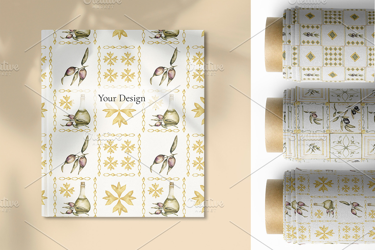 Watercolor Tiles Pattern Collection, a Pattern Graphic by MayaNavits (Photo 11 of 13)