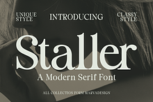 Staller - A Modern Beauty Font