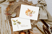 Watercolor Pastel Pumpkins Clipart, a Seasonal Illustration by SvetaArtStore (Thumbnail 2 of 16)