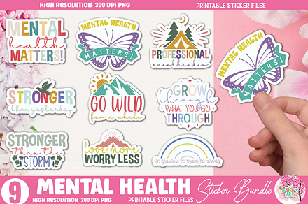 Mental Health Sticker Bundle