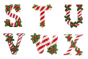 Candy Cane Christmas Alphabet, an Illustration by Design Market (Thumbnail 5 of 7)