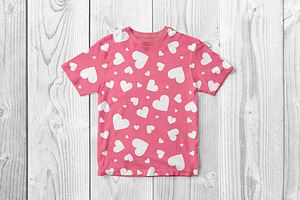 Vector Seamless Hearts Patterns