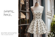 Women's Strapless Mini Dress Mockups, a Product Mockup by mock-ups (Thumbnail 13 of 17)