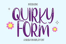 Quirky Form - Brush Fun Display