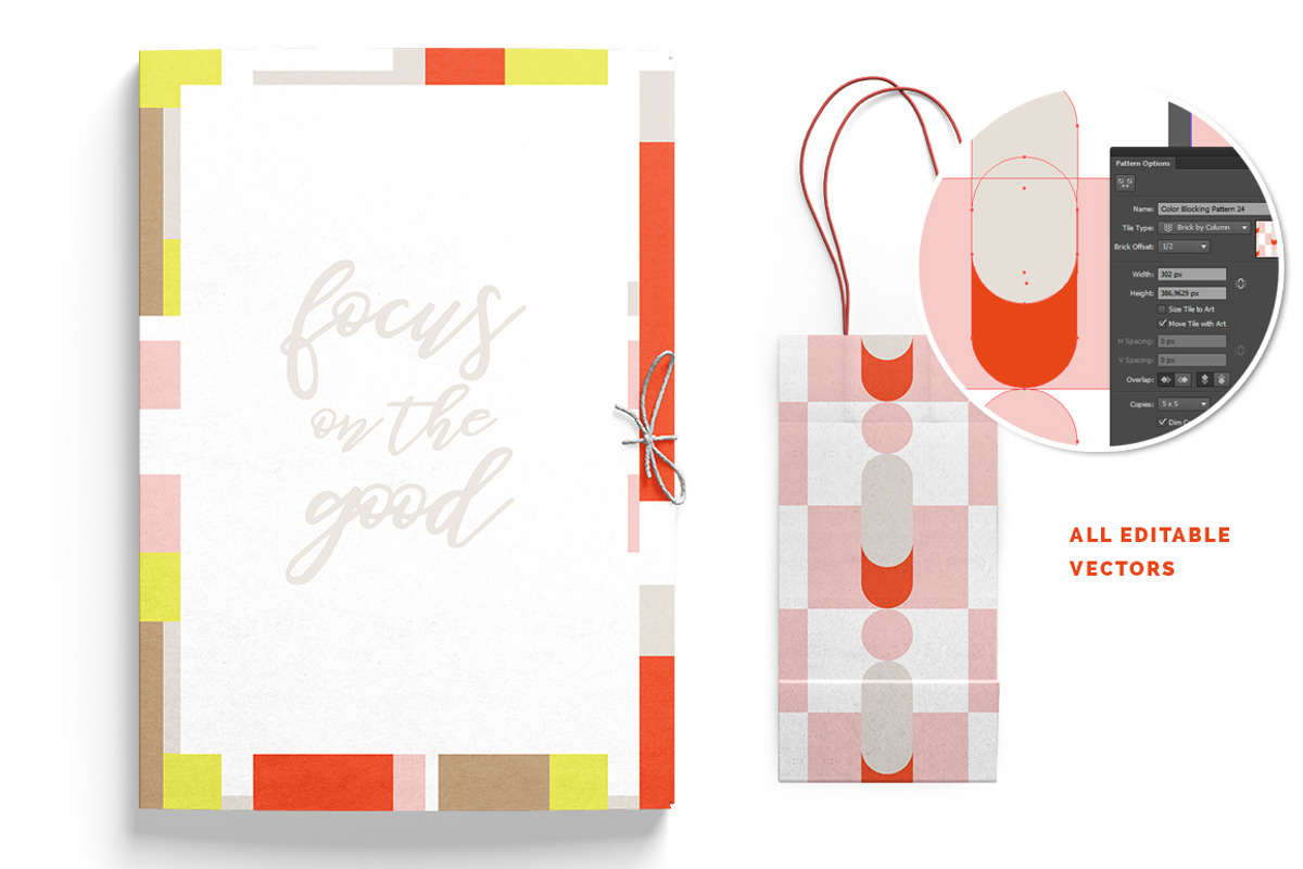 Color Blocking Patterns, a Pattern Graphic by Youandigraphics