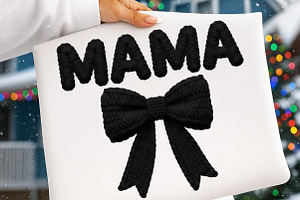 Crochet MAMA Png, an Illustration by SinaCreation