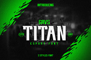 GRVS Titan Font, a Font by GRVS Studio (Thumbnail 1 of 5)