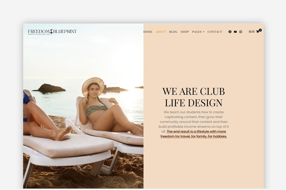Freedom Blueprint - WP Blog Theme preview 2