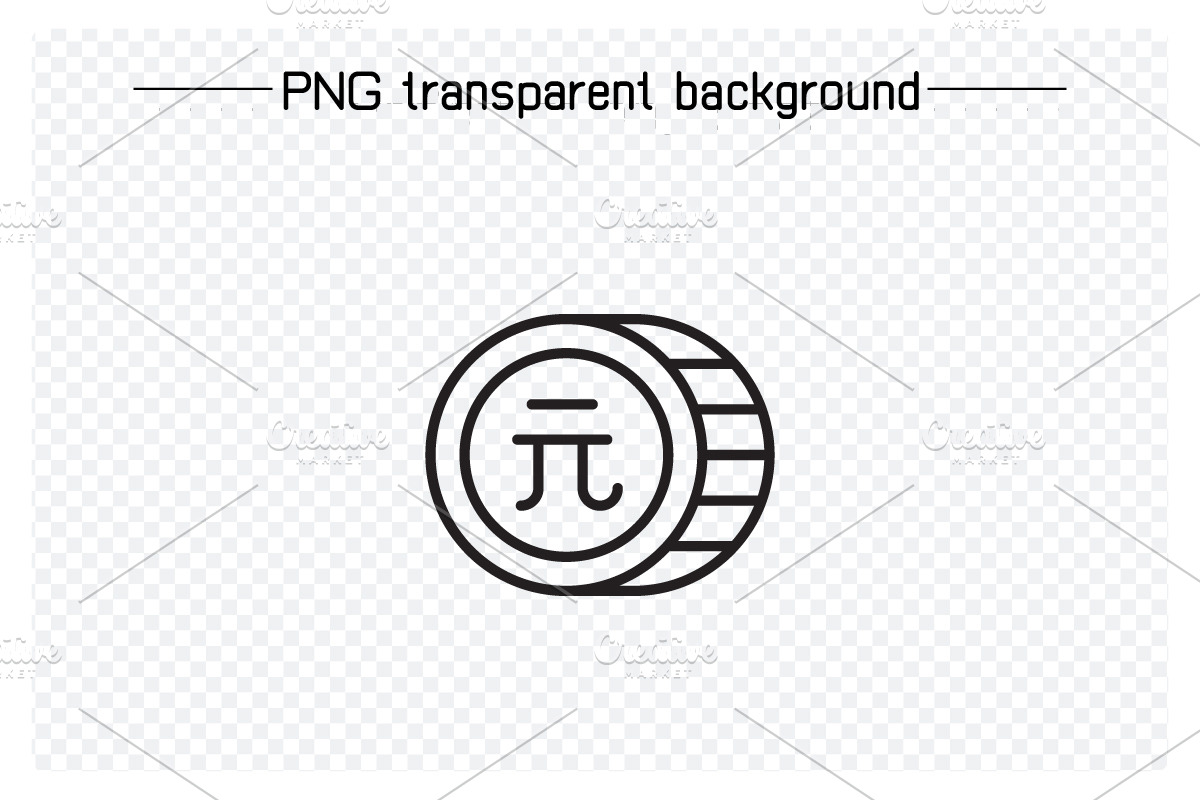 Renminbi Yuan Money Icons Set, an Outline Icon by Designfour (Photo 4 of 7)