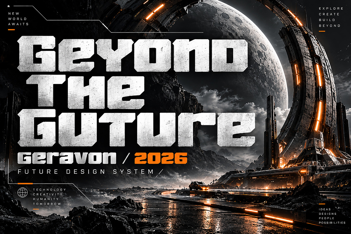 Geravon, a Sans Serif Font by Wow Magic (Photo 3 of 5)
