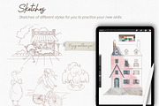Watercolor Brushes for Procreate, a Brush Add-On by Gau Silva Studio (Thumbnail 9 of 11)