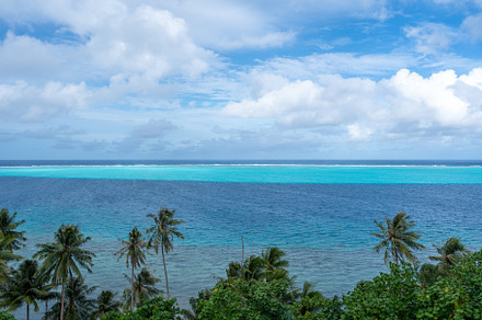 Panoramic view from Tefarerii viewpoint in Huahine, French Polyn, a Nature Photo by GoodGoods