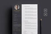 Resume, a Resume Template by BixBar (Thumbnail 1 of 3)