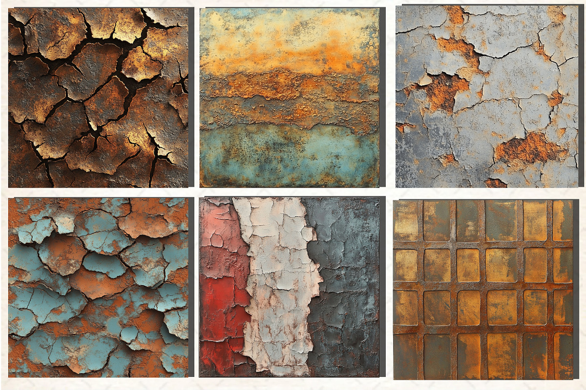 Rusty Metal Pattern Digital, a Background Graphic by Rose Art (Photo 3 of 5)
