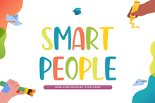Smart People New Kids Display Font